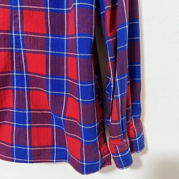 Duluth Trading Free Swingin' Plaid Flannel Shirt Size XL Country Ranch Women's - Picture 5 of 7